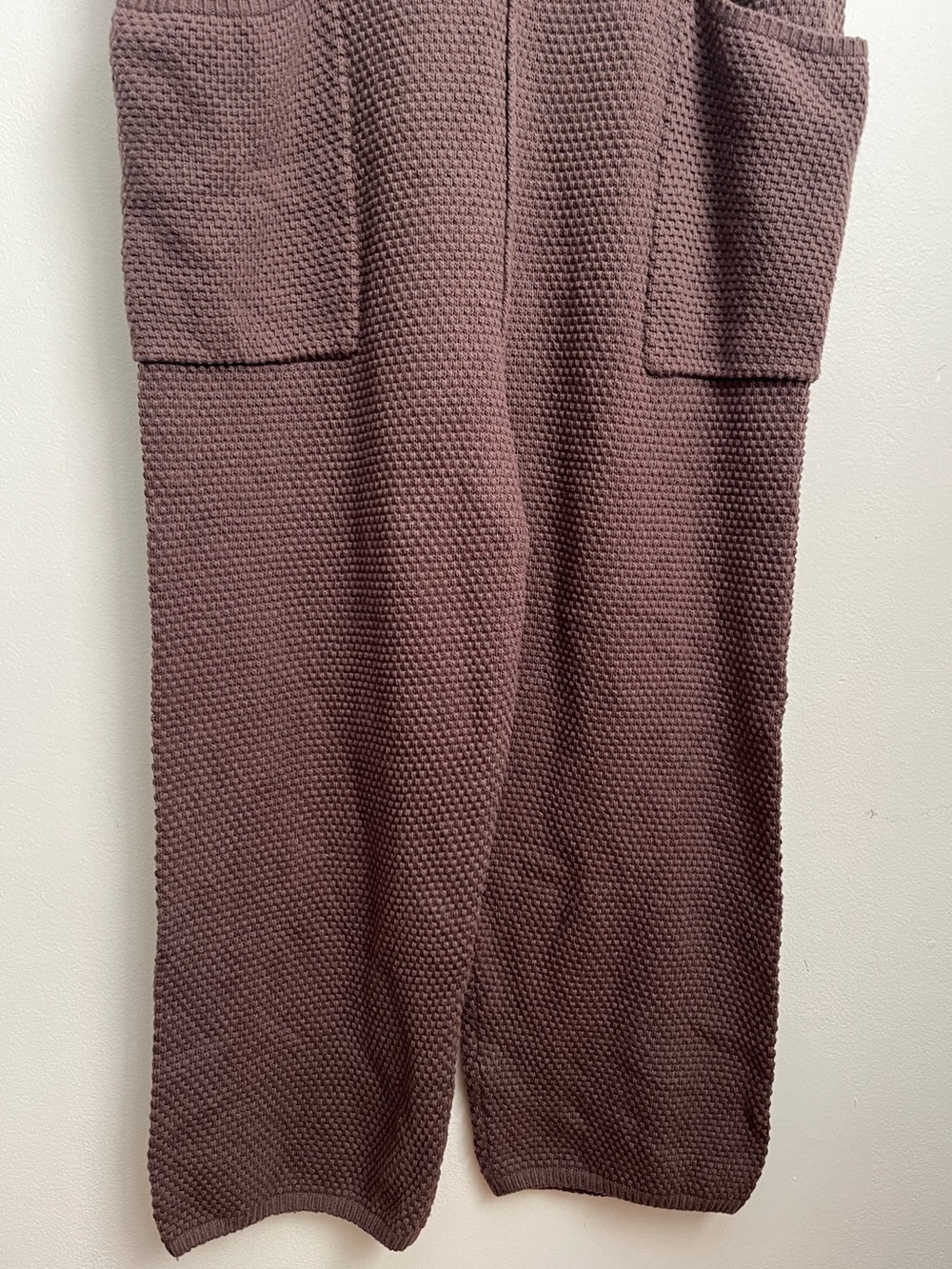 Free People Beach Hailee Sweater Jumpsuit Brown Overalls Slouchy - Picture 8 of 12
